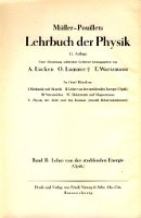 Müller-Pouillets Lehrbuch der Physik, Band II
